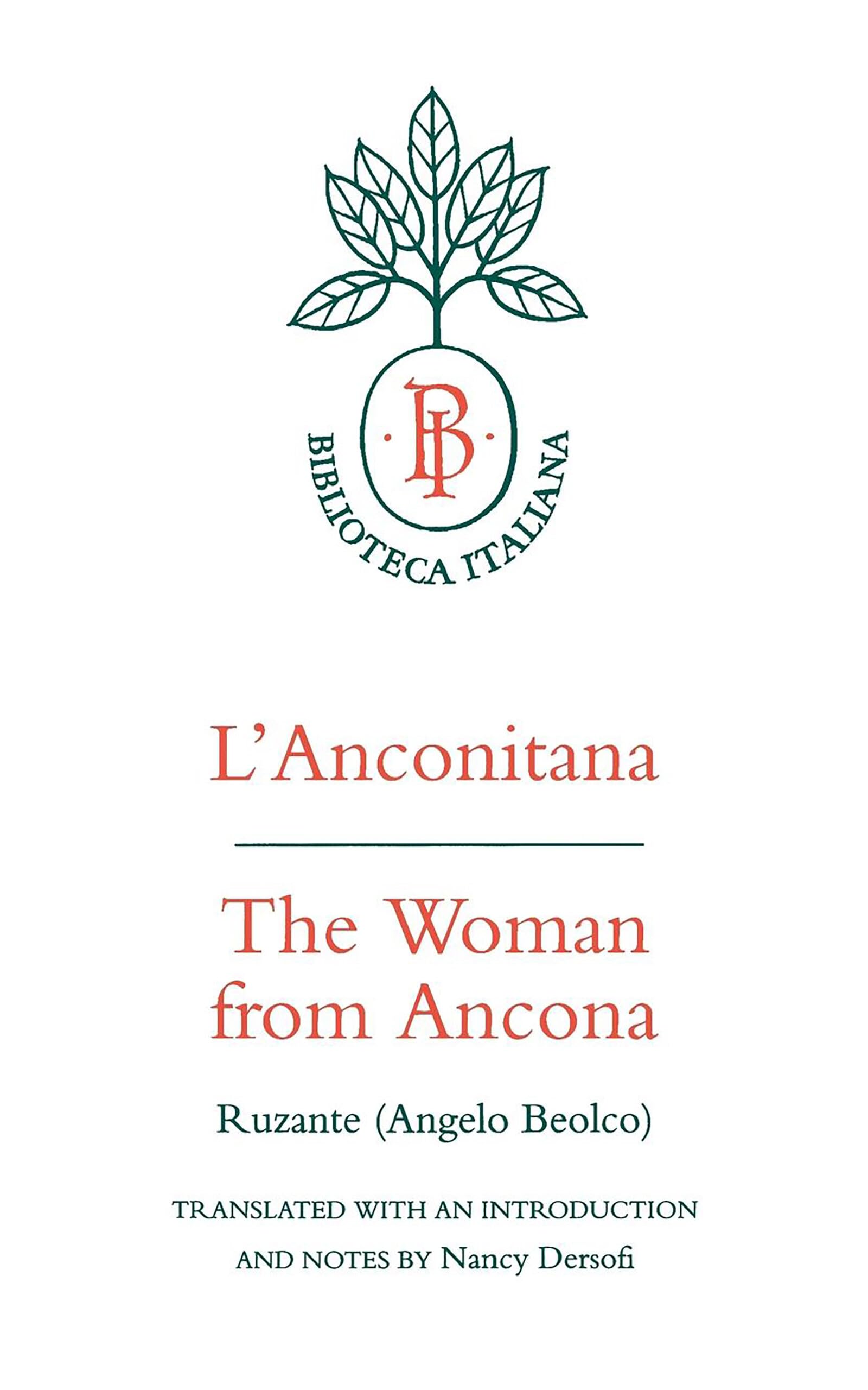 L'Anconitana: The Woman from Ancona: 7 (Biblioteca Italiana)