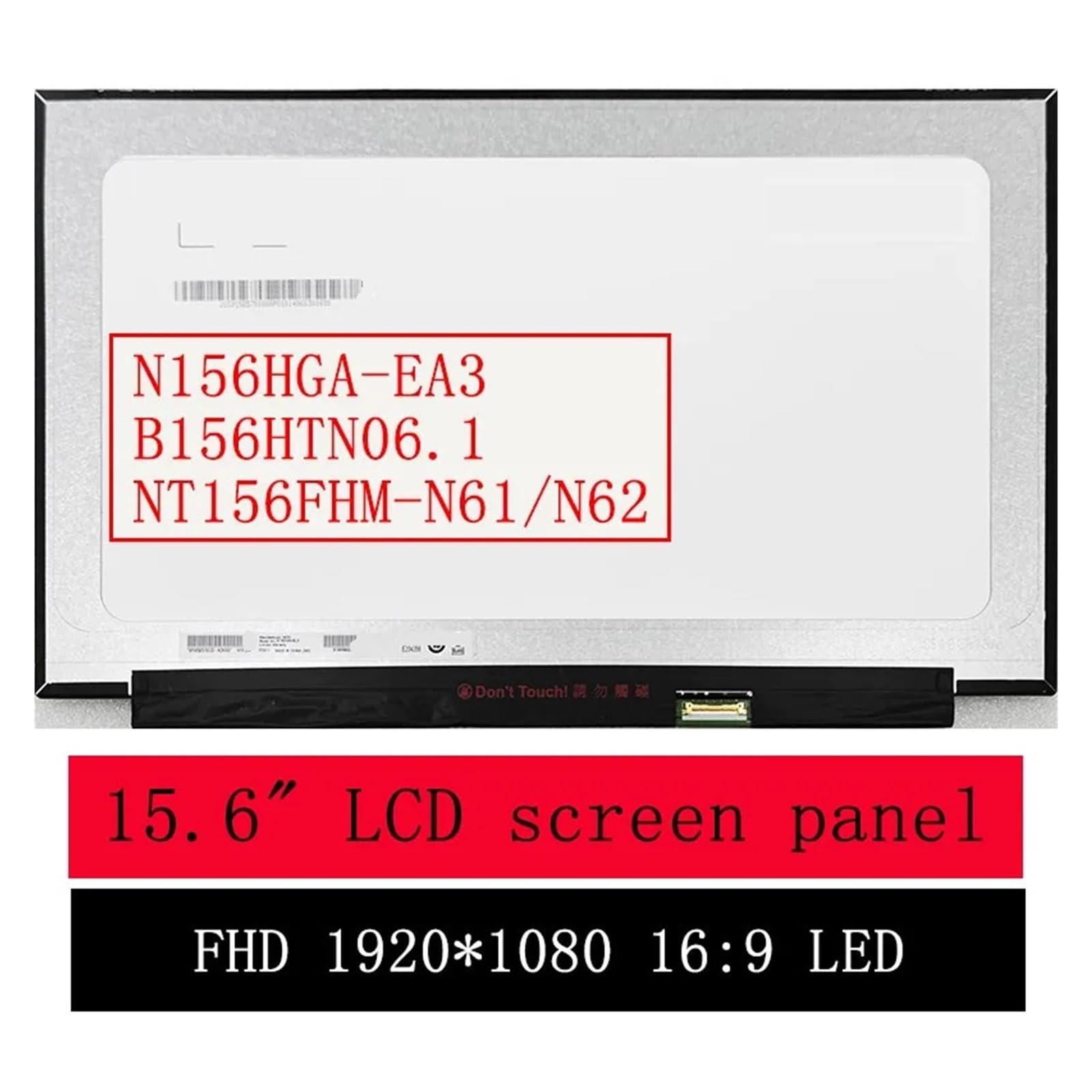 NT156FHM-N61, Schermo LCD A Matrice LED Sottile da 15,6".