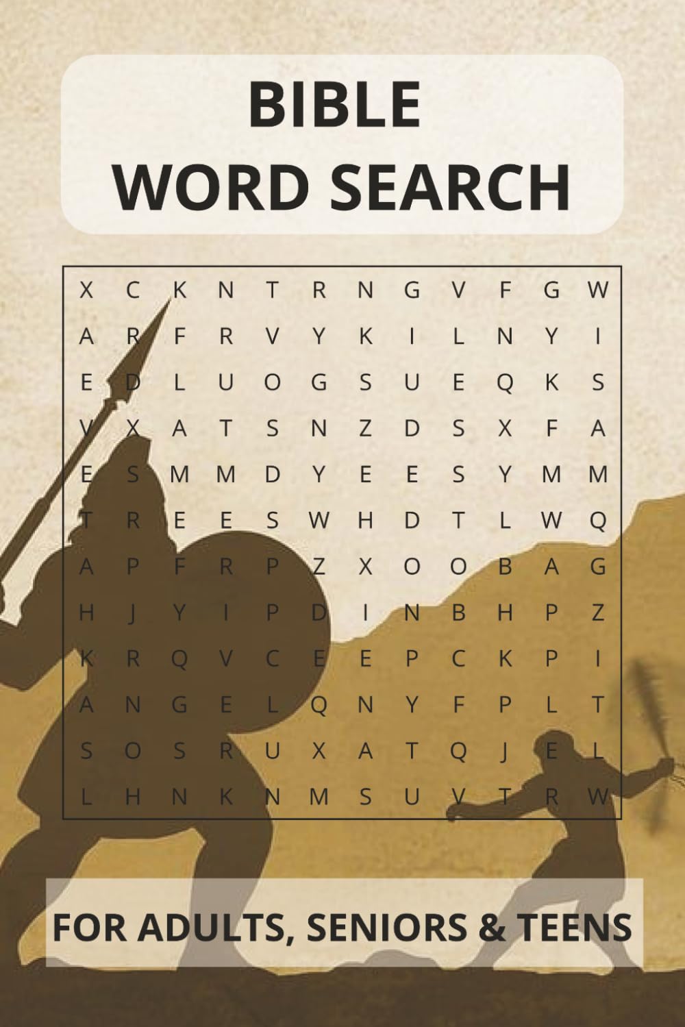 Bible Word Search: Fun & Faith-Building Scripture Activity | For Teens, Adults & Senior | 50+ Puzzles, 490+ Words, 6x9 Book