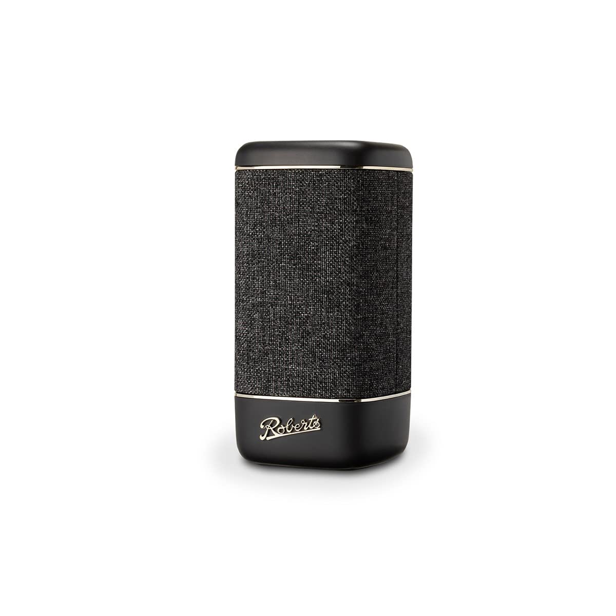Roberts Enceinte Bluetooth Beacon 335 - Portable, Rechargeable, Autonomie 15h, Deux radiateurs de Basses passifs, Amplificateur de Basses, égaliseur, Appairage stéréo Noir Carbone