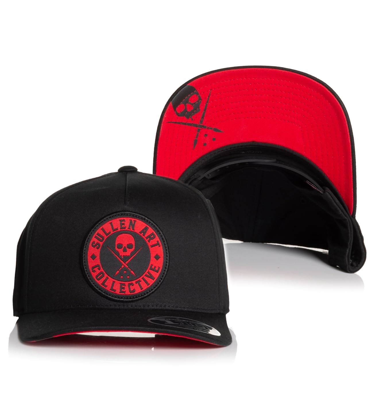 Sullen Unisex Black/Red Boh Curved Snapback Tattoo Lifestyle Hat