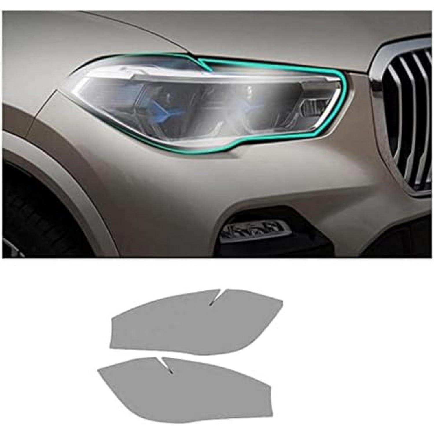 Film protection phare TPU noirci haut de gamme pour BMW X5 F15