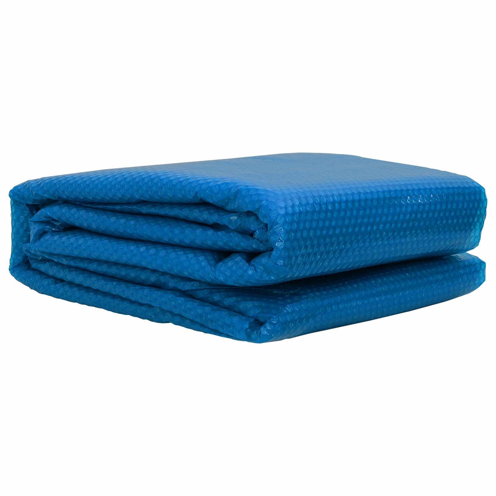 vidaXL Solar Pool Cover Extra Heavy 260 x 160 cm 400 μm Square PE Blue, Square Pool Cover, Solar, Outdoor Accessory, Eco-Friendly, Lightweight Film, Custom Fit Protector, UV