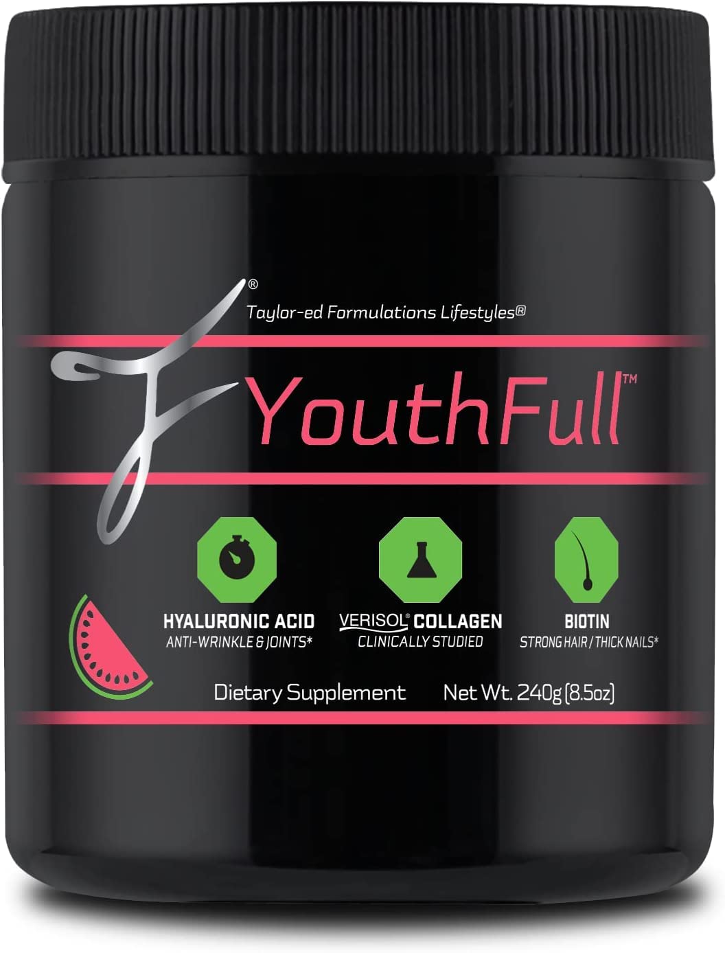 RestorefullYouthFull Age Well Watermelon - Skin Elasticity, Joint Support & Toning & Memory Support