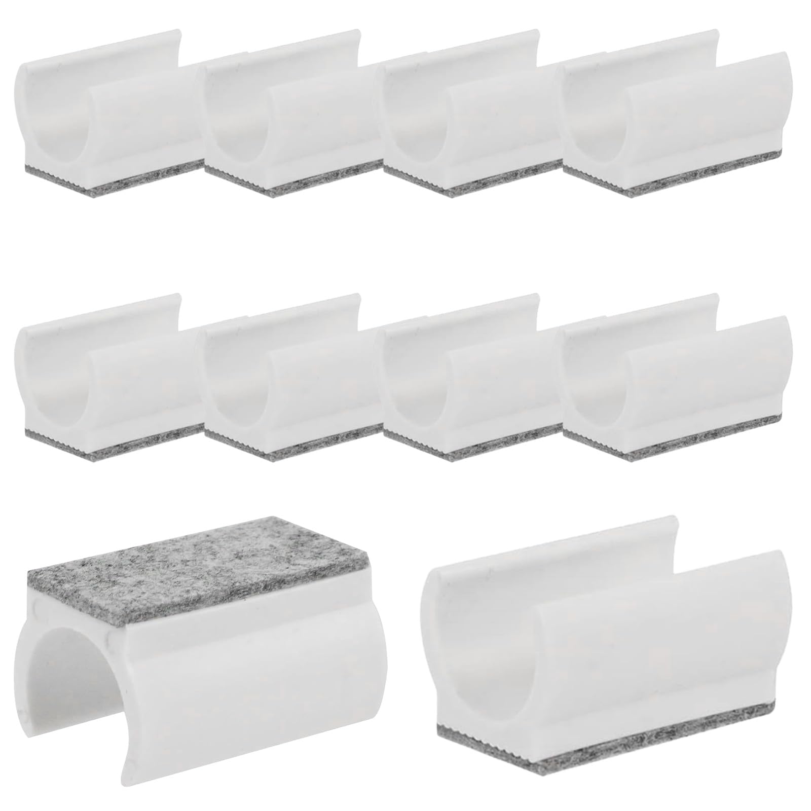 Furniture Leg Cushions U Shape Felted Pad Offering Protecting Against and Sliding on Wood Tiles Floor Universals Felted Furniture Pad