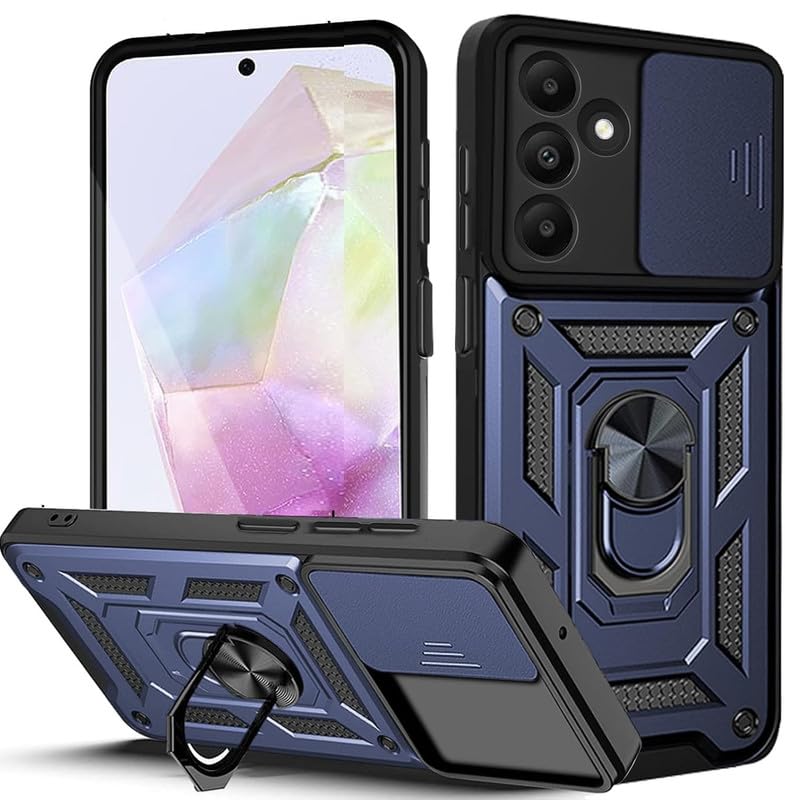 SmartPoint 360 Armor Samsung Galaxy M35 5G, 360 Ring Holder & Sliding Camera Shield Cover | 360 Degree Protection Back Case Cover for Samsung Galaxy M35 5G - Blue (B0DBZRRJ6G) Amazon Price History, Amazon Price Tracker