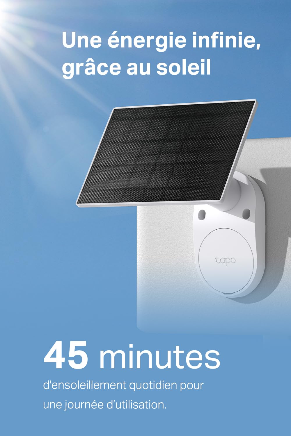 Tapo C410 KIT 2K(3MP) Caméra de Surveillance WiFi Extérieure sans Fil Solaire, IP65 Etanche