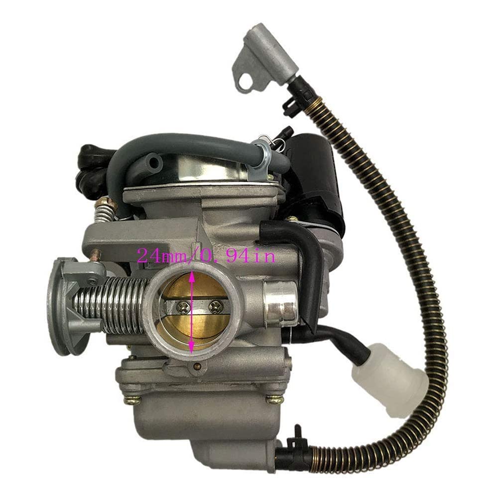 Carburador Apto para GY6 50CC 49CC 80cc 4 Tiempos Scooter Taotao Motor 18mm Filtro De Aire del Colector De Admisión De Carburador Carburador para desbrozadora