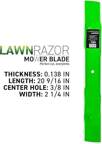 Miniatura 2 de 8TEN LawnRAZOR - Cuchilla para John Deere JS20 JS30 JS35 JS25 JS45 JS40 21 pulgadas Walk Behind Mower GX22250 (Mulching)