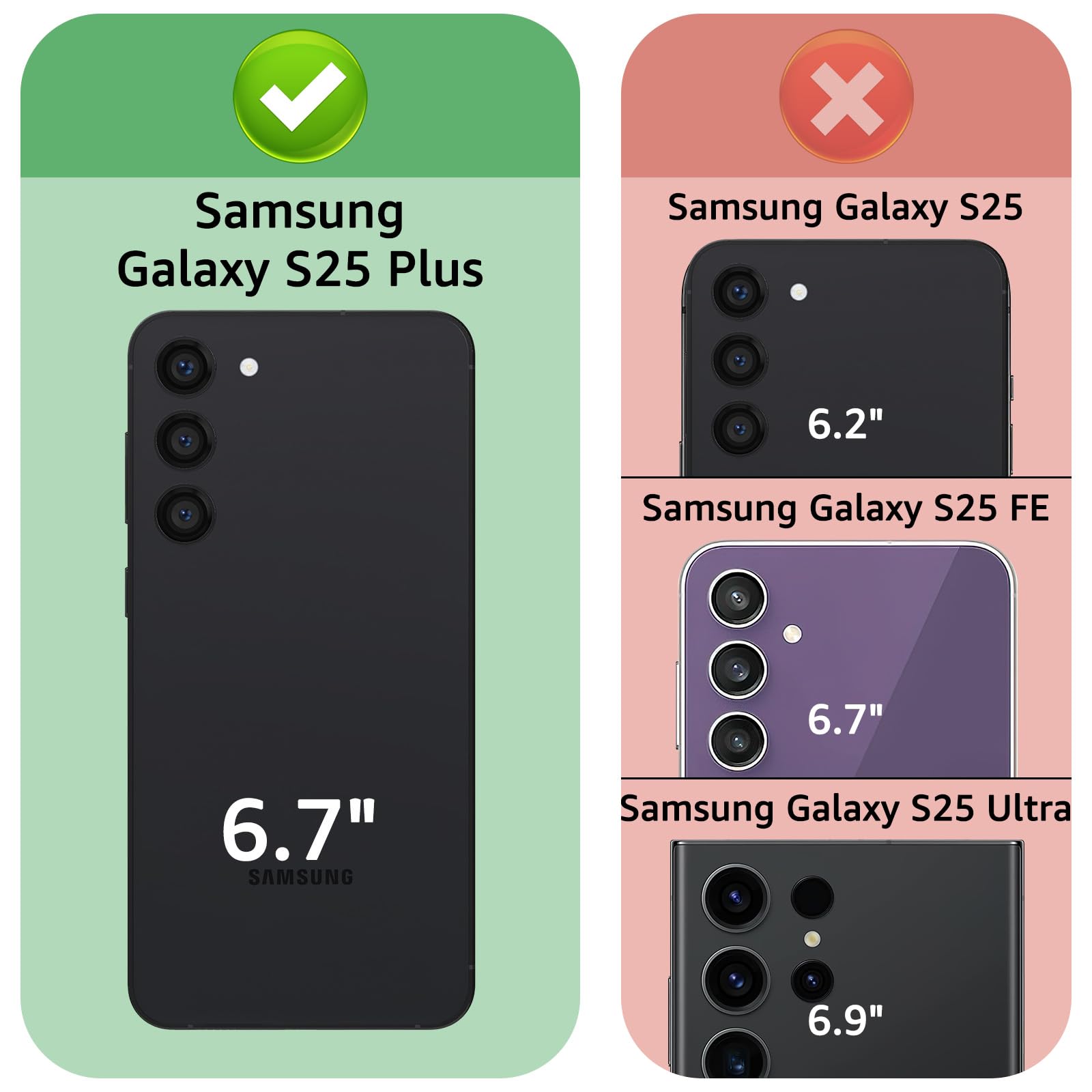 XcaseBar compatible with Samsung Galaxy S25 Plus Wallet case with Zipper Credit Card Holder?RFID Blocking?,Flip Folio Book PU Leather Phone case Shockproof Cover Women Men for Samsung S25Plus case Red