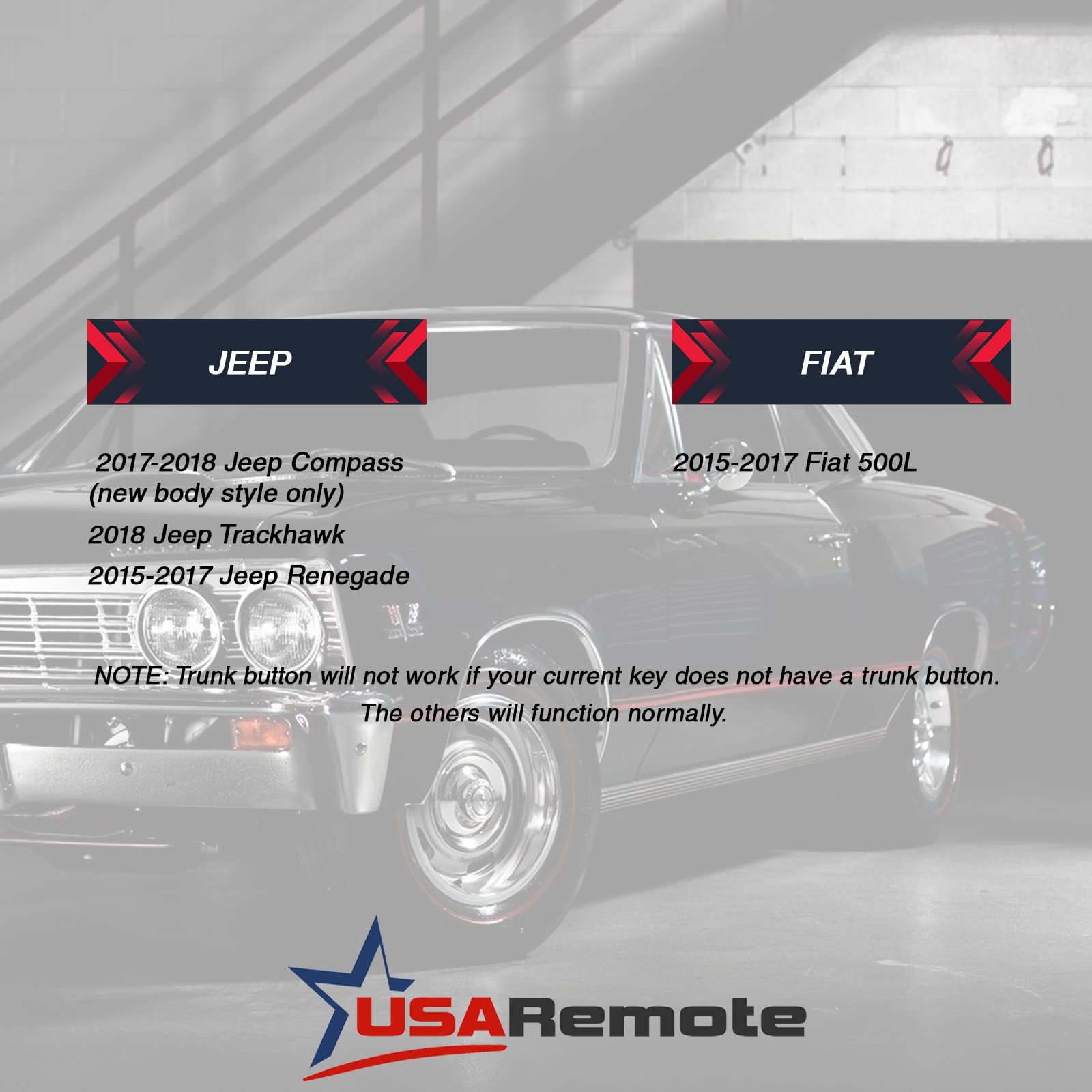 Dodge Jeep Fiat Smart Key M3N-40821302 - ID 47 In-Shell Adapter For - Foto 5