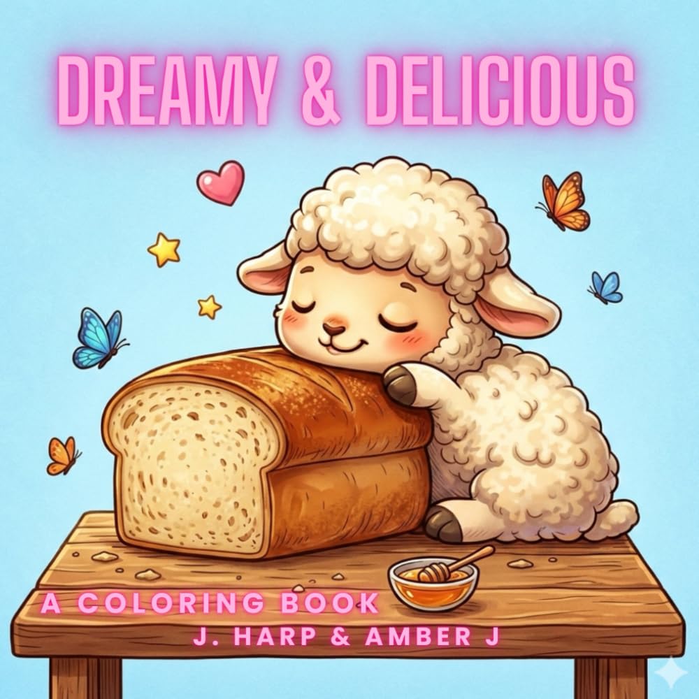 Dreamy & Delicious: A Kawaii Chibi Coloring Book for Kids and Adults: Cute Animals and Sweet Treats for Stress Relief and Relaxation