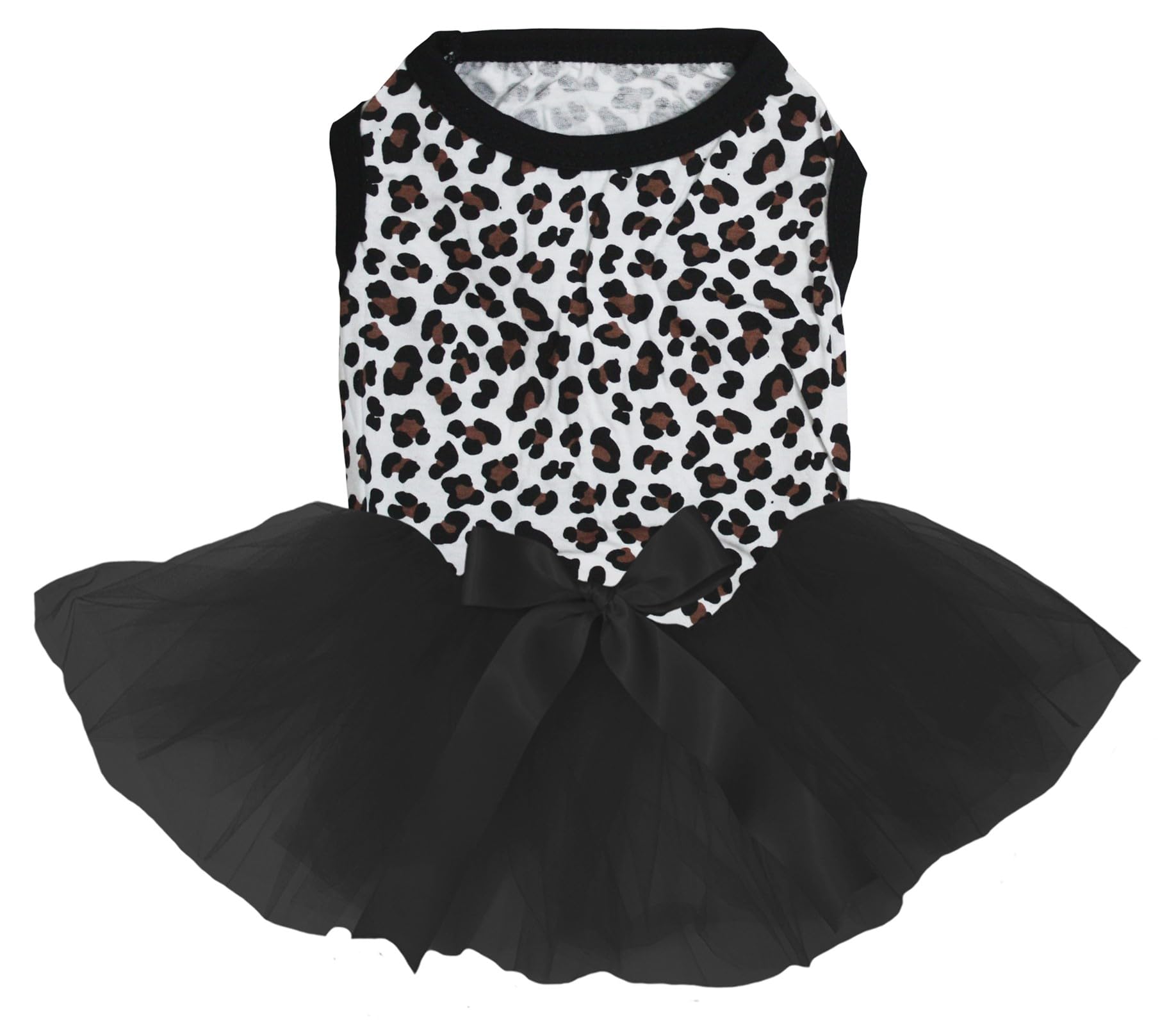 Robe pour chien léopard noir XS vêtement petit chien uni