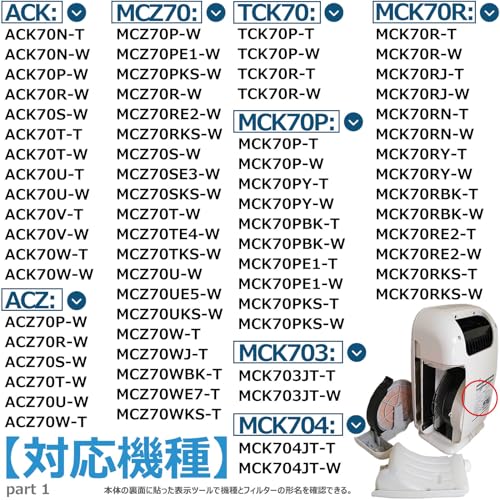 BBT KNME043B4 加湿フィルター 空気清浄機用 MCK70V フィルター TCK70P MCK70T MCK70W MCZ70U MCZ70W ACZ70U ACZ70W MCK70PKS MCK70RKS MCK70RN MCK70TKS MCK70UE5 MCK70UKS MCK70WE7 MCK70WKS MCZ70WBK TCK70R 99A0509 消耗品 1枚入り