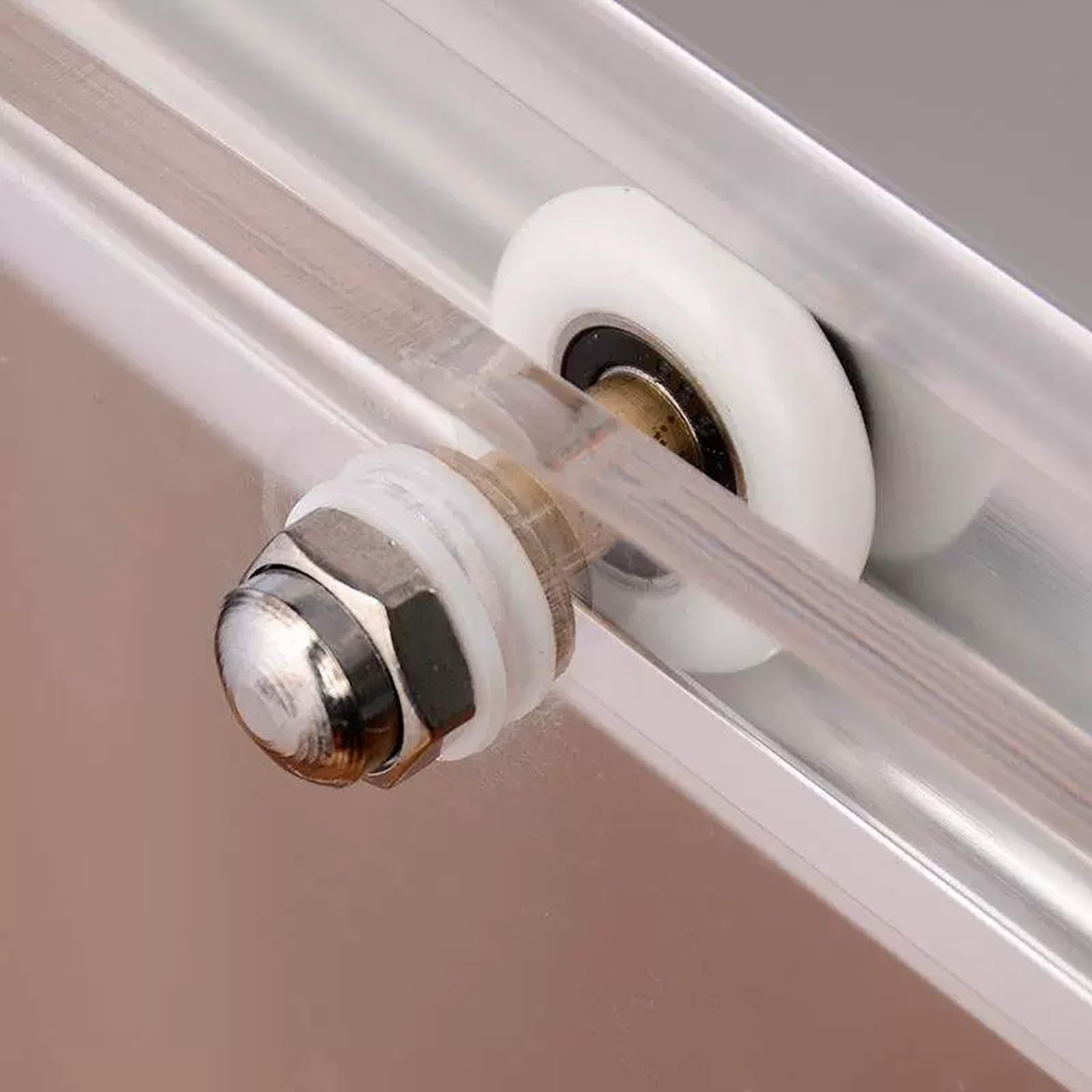 12 Pezzi Rulli per Porta Doccia, 23 mm Ruote della Doccia Cuscinetti Box Doccia, Rotelline per Rulli Box Doccia Ricambi per Porte della Doccia Scorrevoli