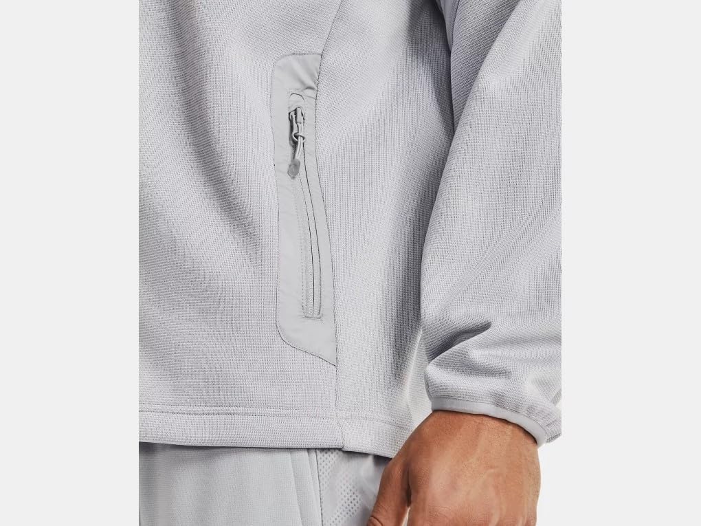 Under Armour Mens Full Zip Water-Resistant Hooded Swacket Black Size - Image 5