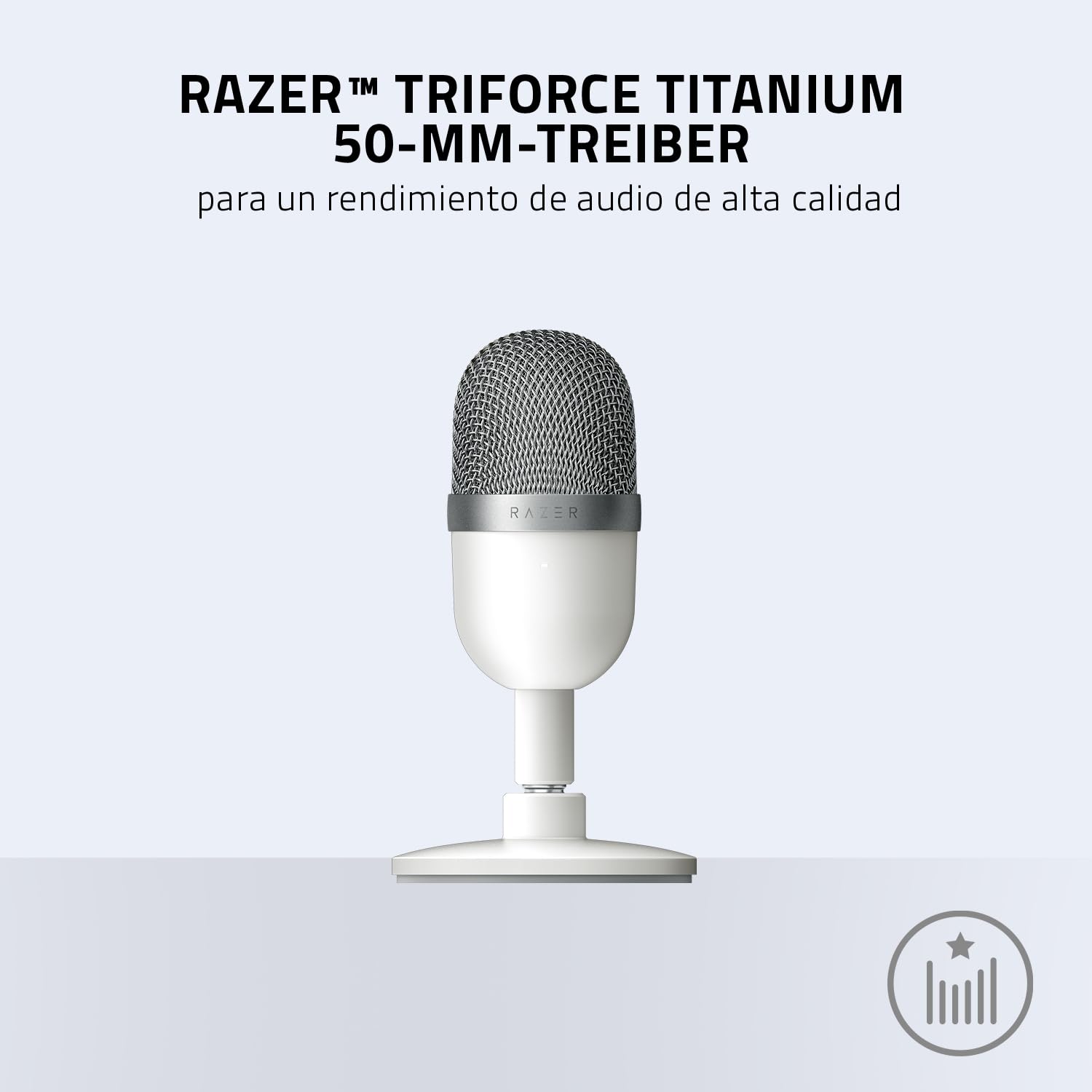 Razer Seiren Mini - Micrófono compacto para USB para streaming, (compacto con patrón polar supercardioide, soporte inclinable, amortiguador integrado) Mercury