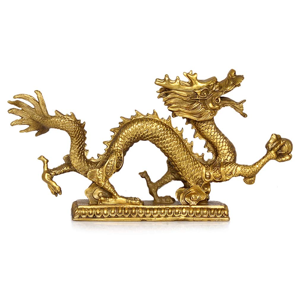 Amazon｜オーナメント 麒麟 富 繁栄の像 中国の干支 純銅 龍 装飾 装飾