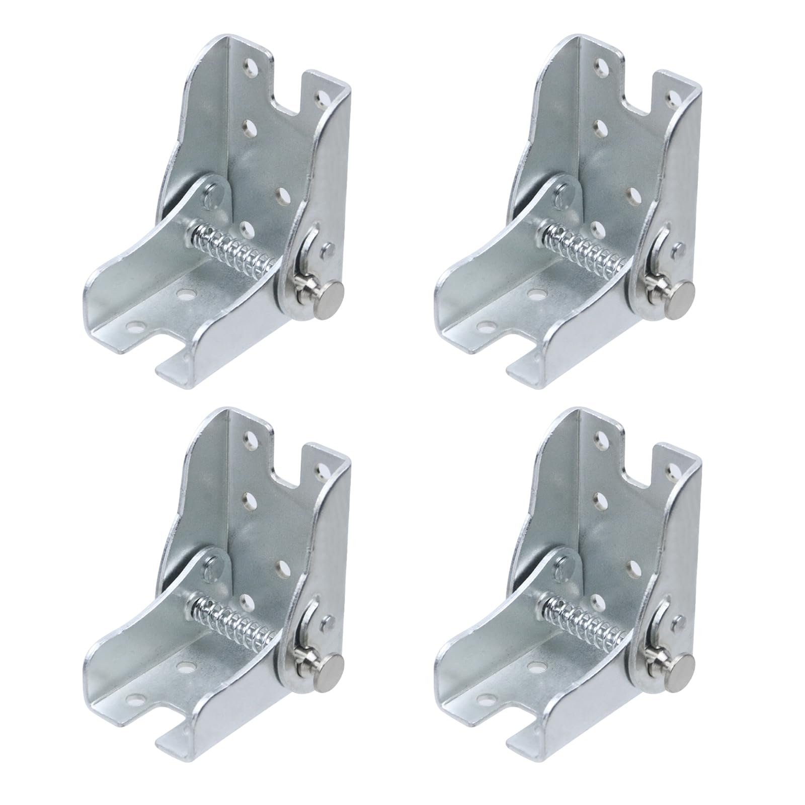 Staffa per cerniera pieghevole autobloccante, connettore a 90 gradi per telaio in legno, tavolo, banchi da lavoro, accessori per mobili, resistente in lega di zinco, 6,6 x 4,6 cm, 4 pezzi