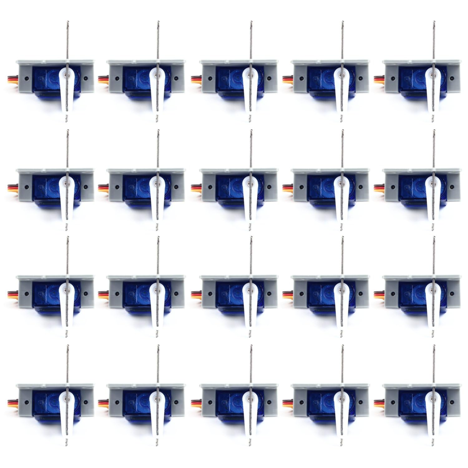 Overdrive-Racing 20 x Servo Weichenantrieb - Spur 0, H0, TT, N, Z - Servoantrieb Unterflur - SG90