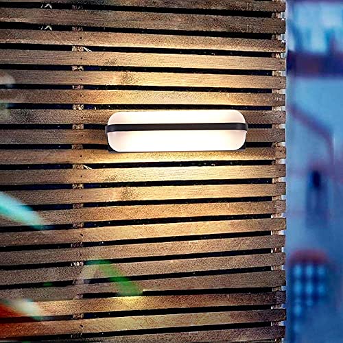 Aplique de pared exterior LED IP65 de aluminio moderno Dispopme 6000K para terraza y jardín