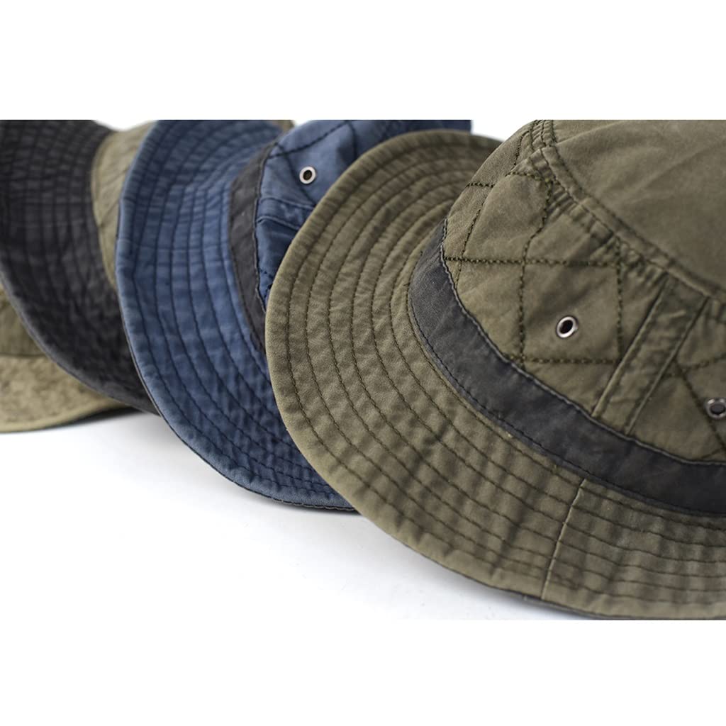 Cappelli da Pescatore per Uomo Donna Cappello in Cotone Lavato Cappello da Caccia per Pesca Cappellino per Protezione Solare Cappello da Sole per Esterni (Color : A, Size : 56) (A 7)