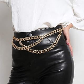 جورايس سلسلة جسم بوهو ذهبية متقاطعة للبطن والخصر للنساء