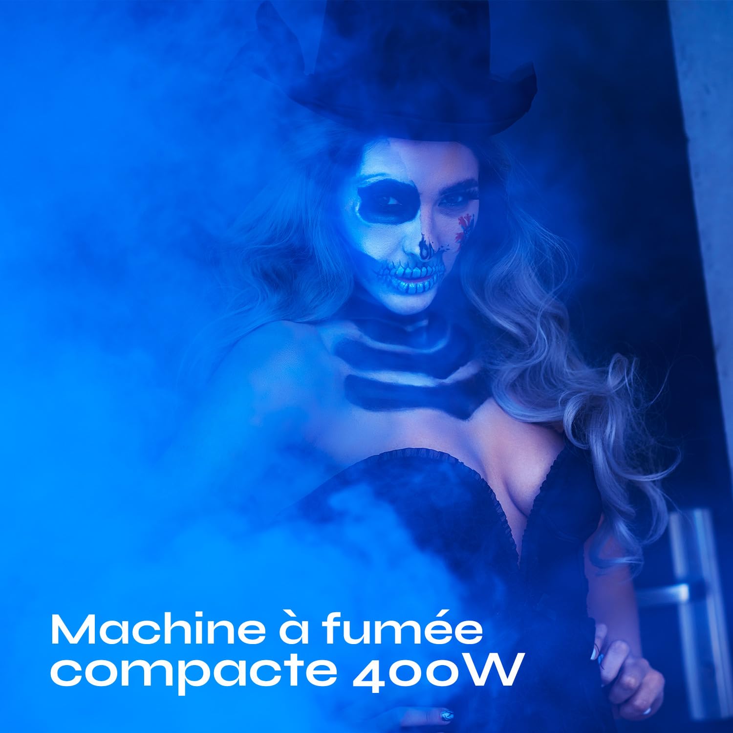 SPARKLERS CLUB Macchina per Fumo 400W con Liquido 1L Incluso – Flusso Potente e Serbatoio 0,3L – Tempo di Riscaldamento Rapido – Compatta e Trasportabile – Ideale per DJ e Feste