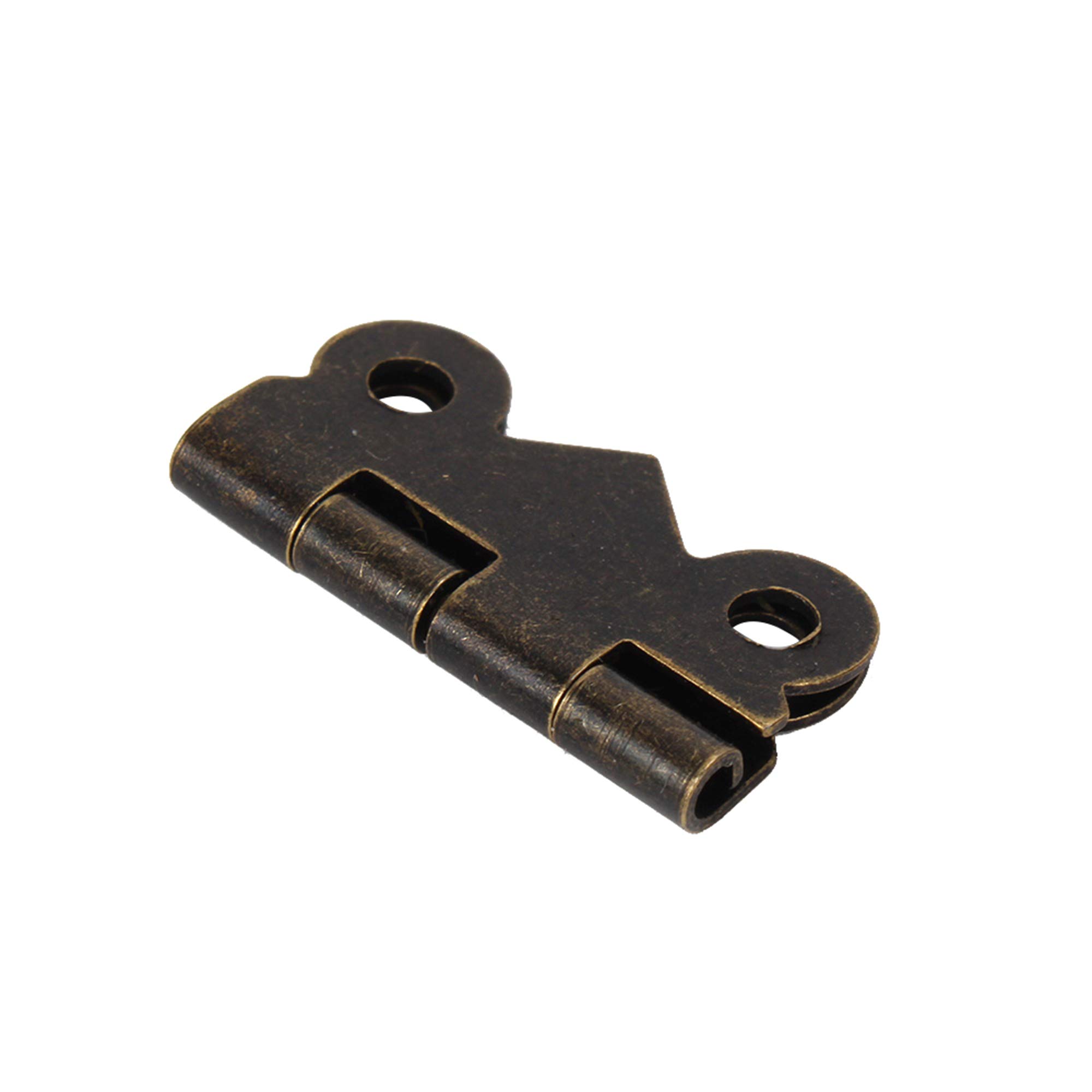 BQLZR Antique Decorative Hinges Decorative Mini Hinges S Size for Cabinet Box Pack of 20, Bronze, 0.79x0.68inch - Image 4