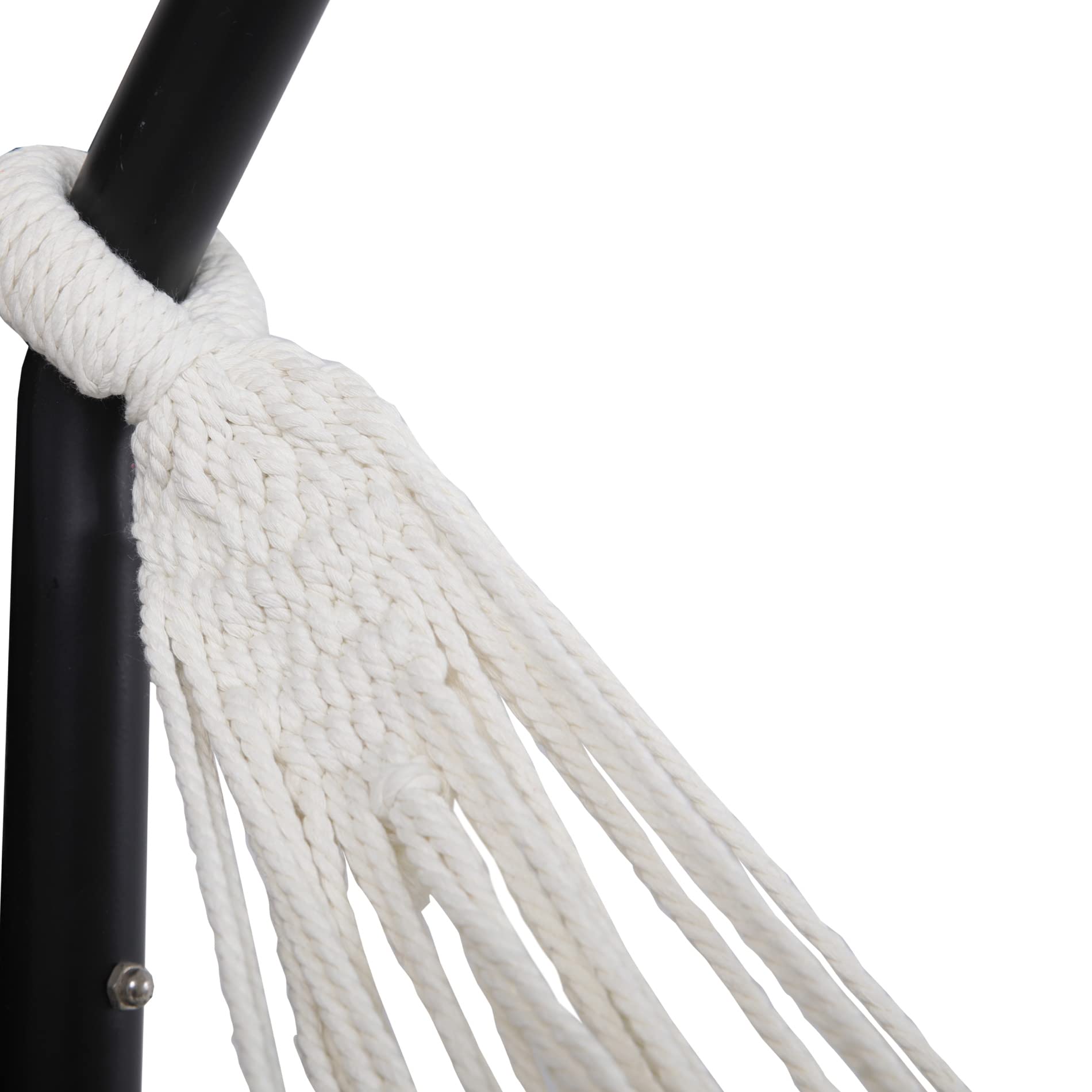 Rebecca Mobili Hamac Suspendu, Hamac de Jardin, sans Support, Polyester Coton, avec Sac de Transport, Cordes à Balancer, Capacité 200 Kg - Taille : L 240 x P 160 cm - Art. RE6699