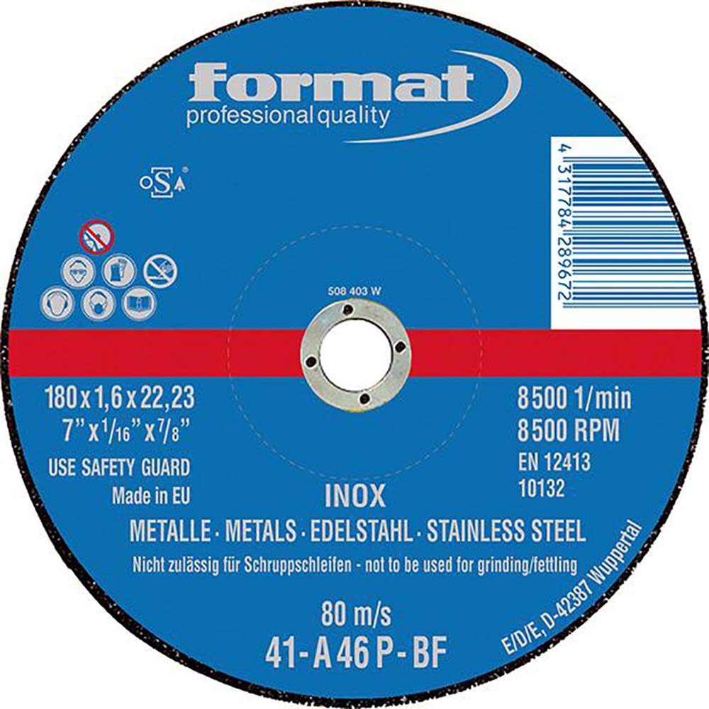 FORMAT - Disco Abras.De Corte 180X1,6Mm