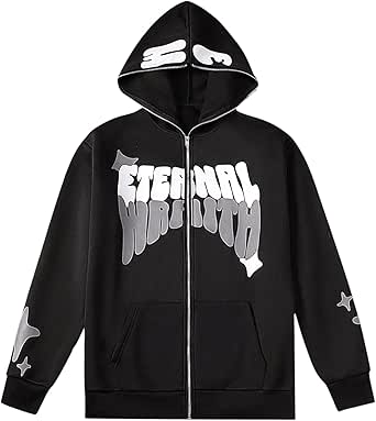 Manufaktur13 Oversize Crop Hoodie - Capuchontrui, cropped sweatshirt, crop-top trui voor dames/vrouwen, koorden van metaal, bolero, asphalt, L Kort
