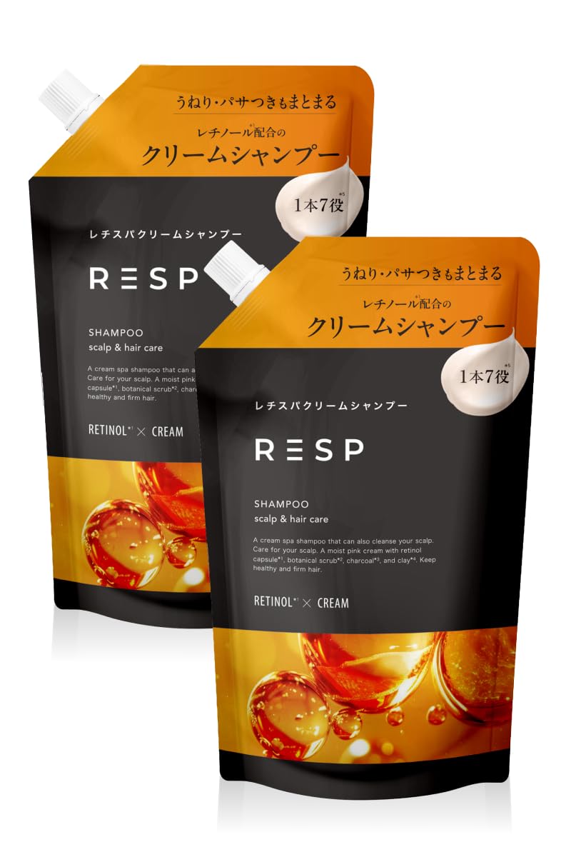 Amazon | [レチスパ] クリームシャンプー 詰め替え用/リフィル 400g 泥