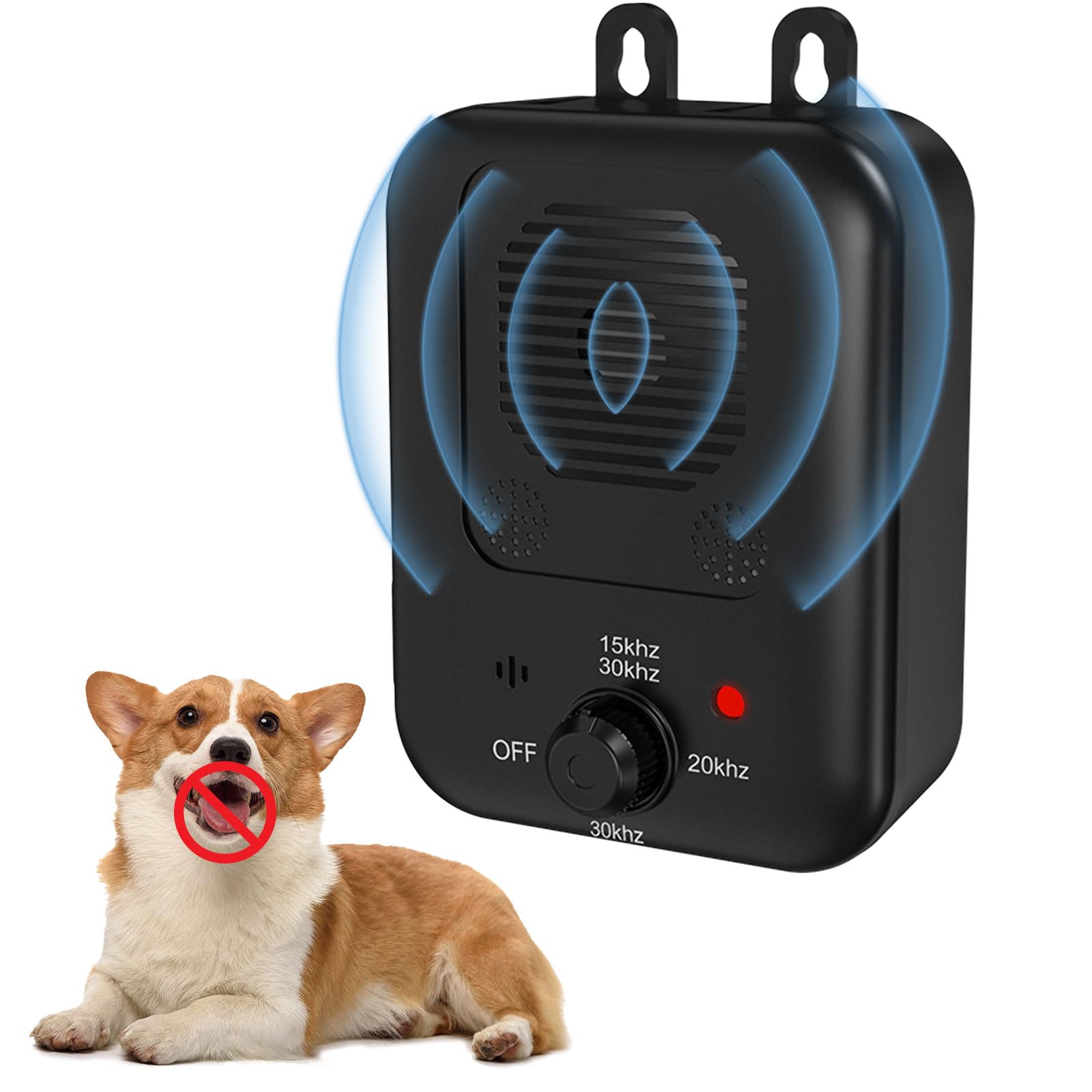 Anti Barking Devices, Ultrasonic Dog Barking Control Devices with 3 Modes, Dog Bark Deterrent Device Bark Box Sonic Barking Deterrent Devices for Indoor & Outdoor Use, Safe for Dogs & People