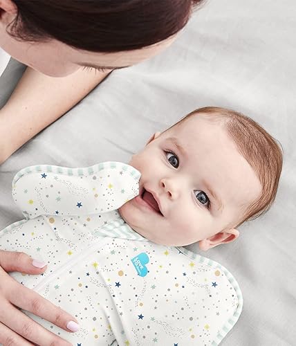 Miniatura 3 de Love To Dream Swaddle UP Organic Lite 02 TOG Stardust mediano 13-19 libras mejor sueño permite que el bebé duerma en su posición preferida para