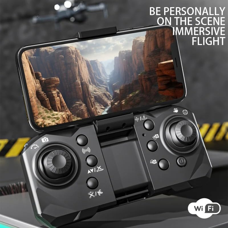 Waillynice- P25 RC Drone Profesional Dual HD Camera Aerial Photography FPV Helicopters Obstacle Avoidance Foldable RC Quadcopter Toys (Grey-3 C-OF-ESC-1B)