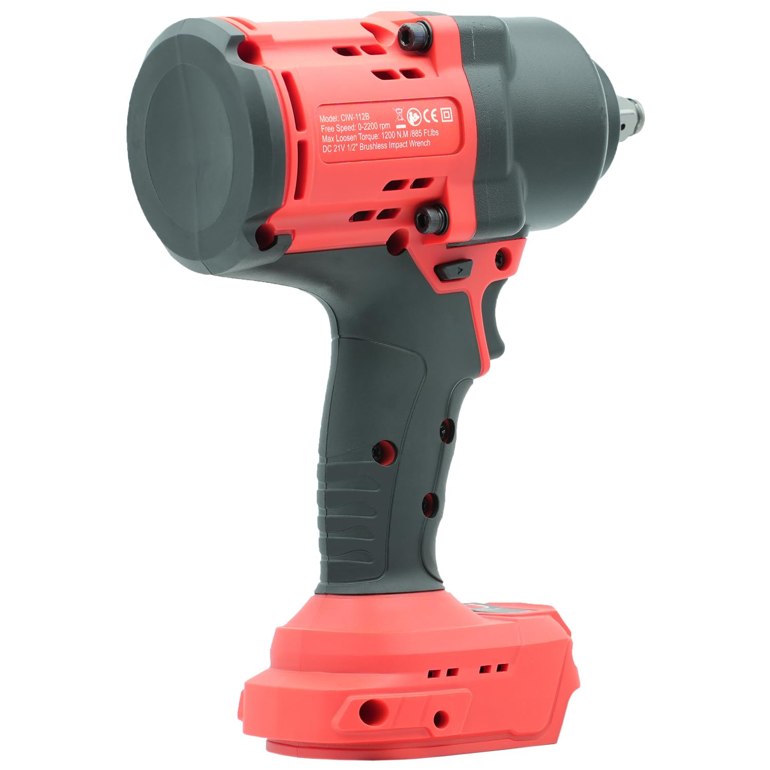BESWELL CIW-112B1 Avvitatore a percussione senza fili da 1/2" per batteria Makita 18 V, avvitatore a percussione elettrico senza spazzole ad alta coppia, avvitatore a percussione con velocità a 4