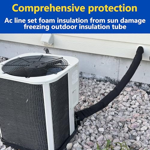 Image of 5 Layer Zipper HVAC Copper Pipe Insulation Cover for Central AC Mini Splits