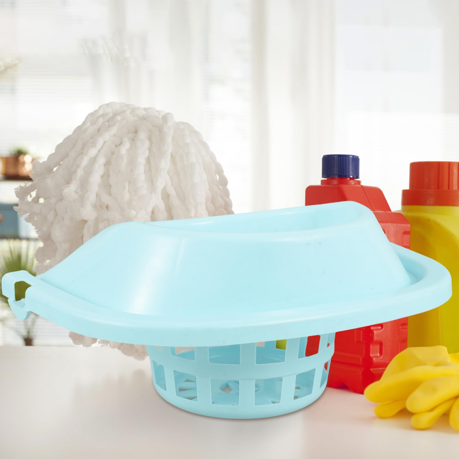 NOLITOY Mopping Bucket Drain Basket Portable Plastic Cleaning Mop Bucket Perfect for Home and Commercial Use