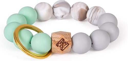 Miniatura 2 de Dizzy Creek Designs - Pulsera con cuentas de silicona para mujer con borlas de cuero