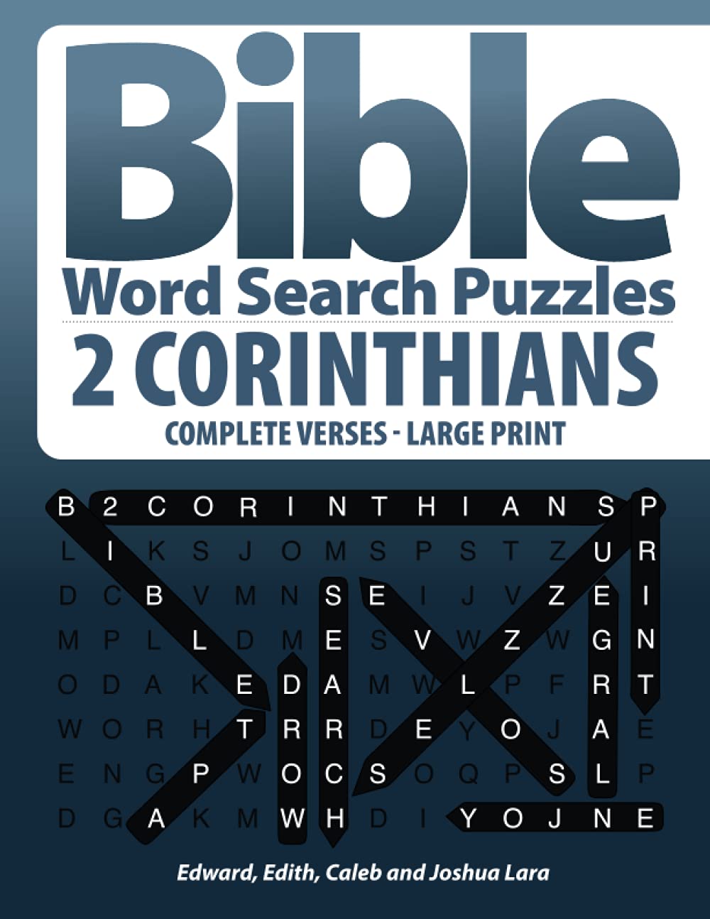 Bible Word Search Puzzles - 2 CORINTHIANS - COMPLETE VERSES - LARGE PRINT