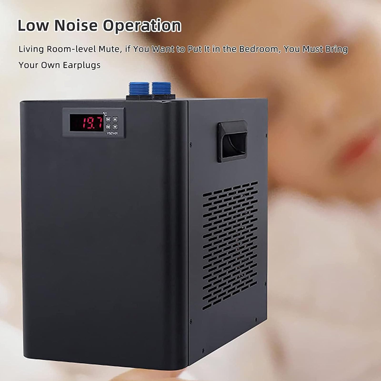 Aquarium Chiller, Elektronisches Kühlsystem für Aquarien, effiziente Kühlung mit leisem Kompressor, ideal für Hydrokultur und Wasserumgebungen