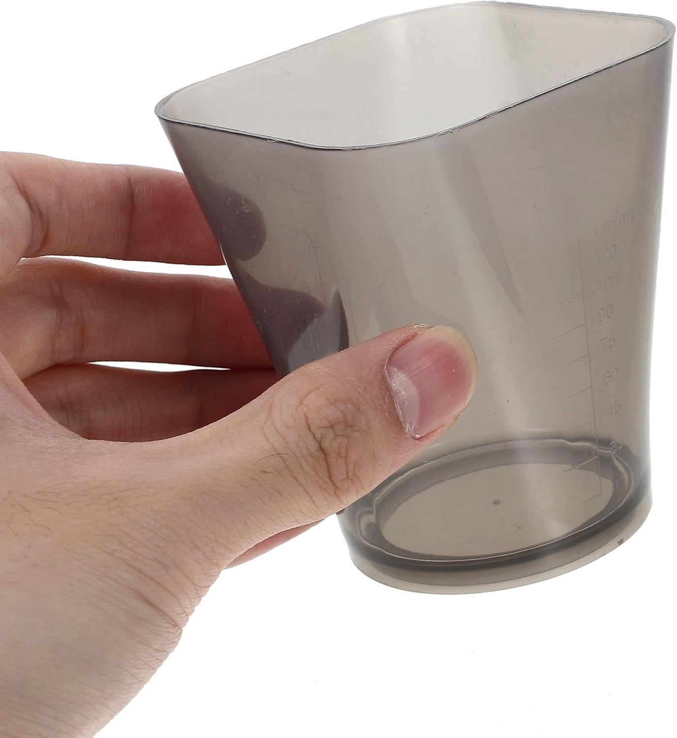 2 Pcs Translucent Plastic Measuring Pitchers with Gray and White Graduated Scale, Large Capacity Kitchen Measuring Cups for Cooking and Baking