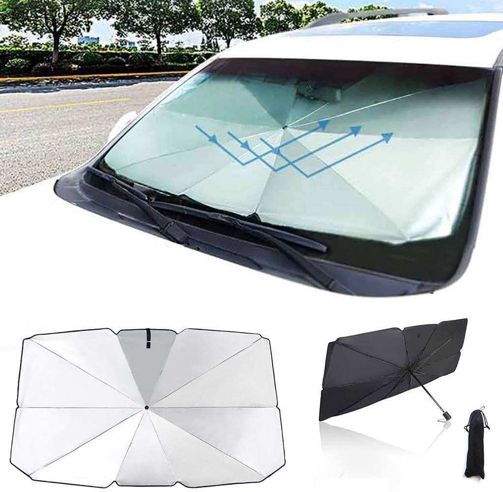 Amazon ホンダ ヴェゼル Vezel 車 サンシェード 傘型 フロントガラス用 遮光 断熱 日よけ 折りたたみ 吸盤不使用 簡単着脱 サンシェード 車 バイク