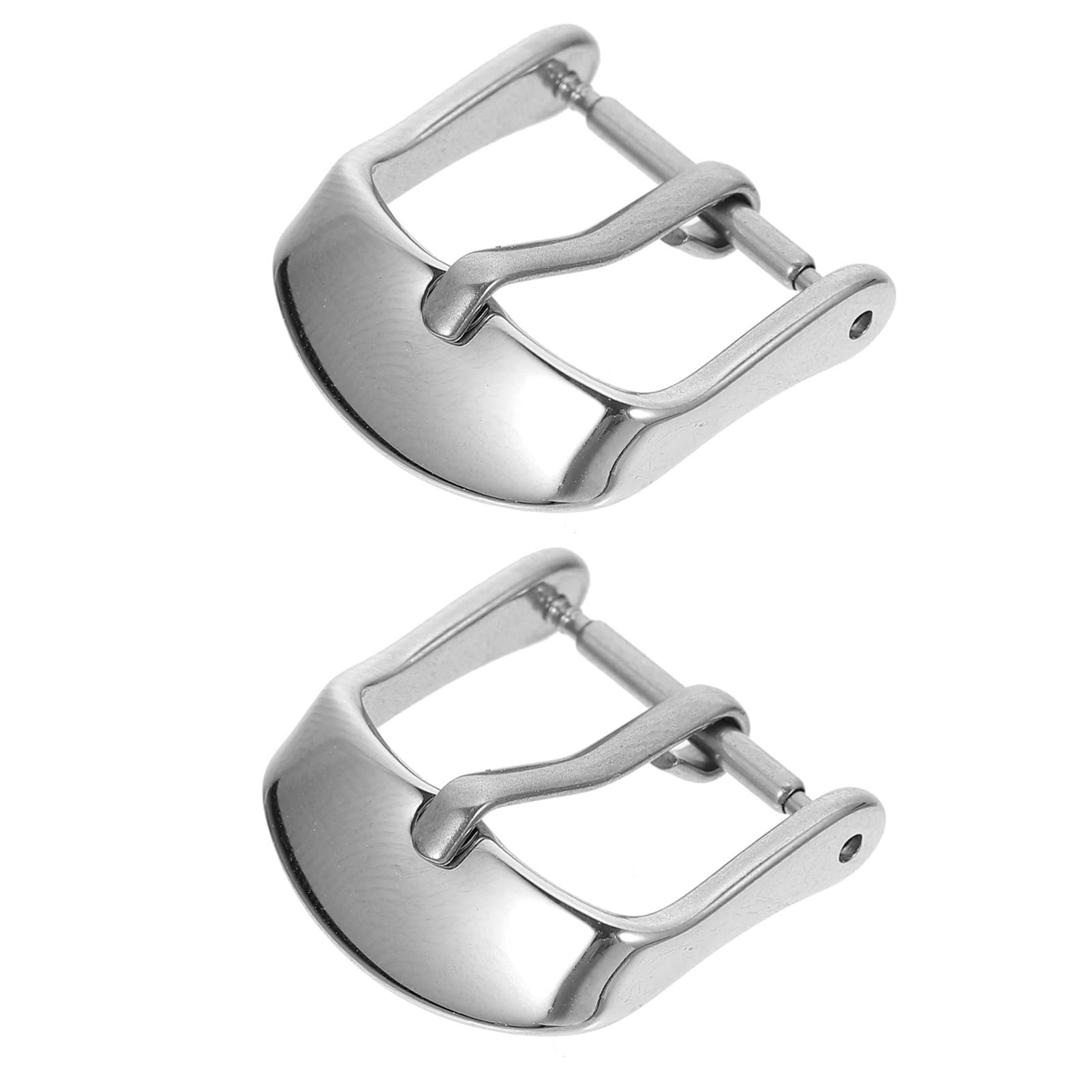 Mikikit6pcs Silver Mm Replacement DIY Accessories Decorative Practical Stainless Small Wrist Watch Craft Professional Buckles Re and Clap for Home Reing Straps Strap Shop Steel Parts