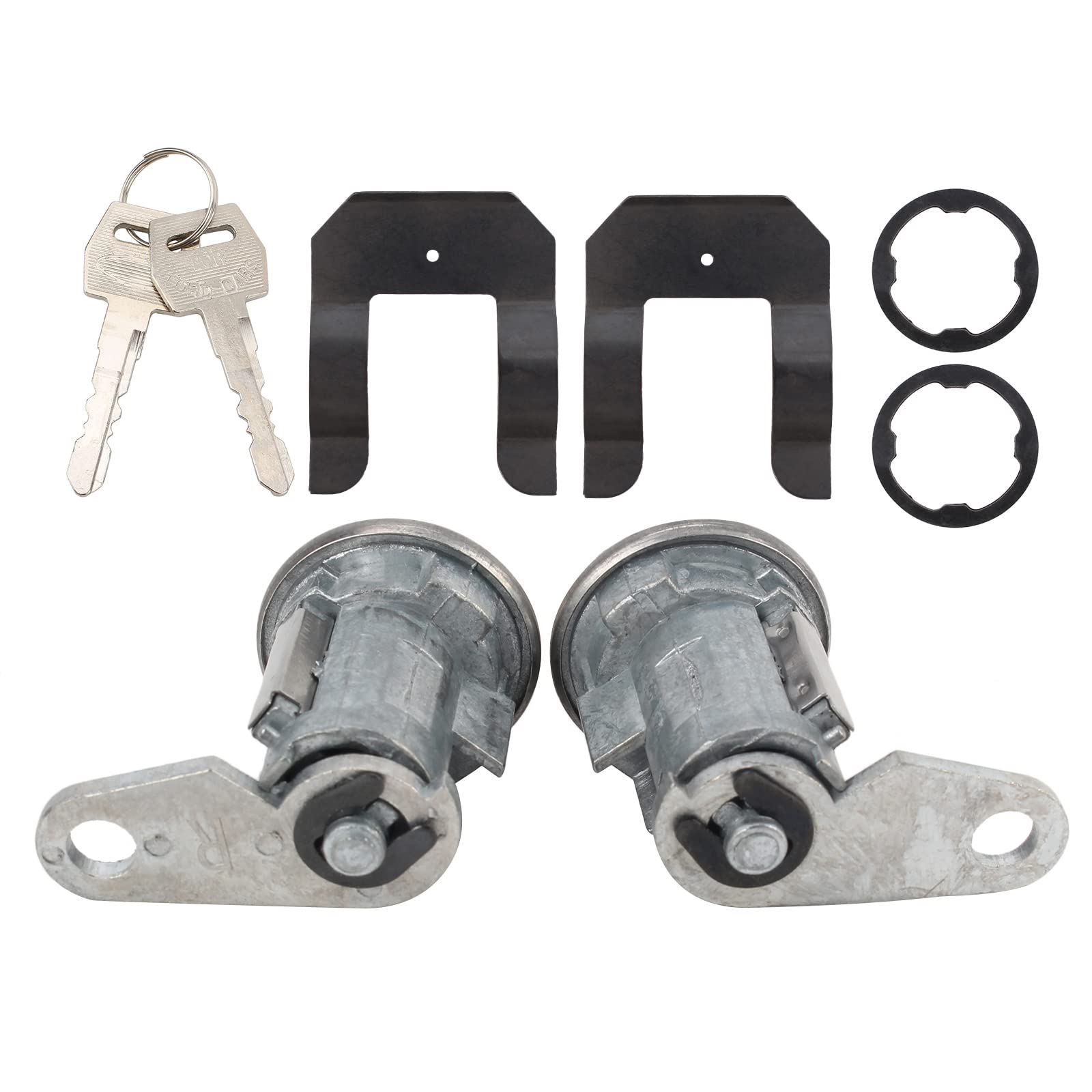 Door Lock Cylinder & Keys Set Of 2 For Ford E-150 E-250 - Foto 2