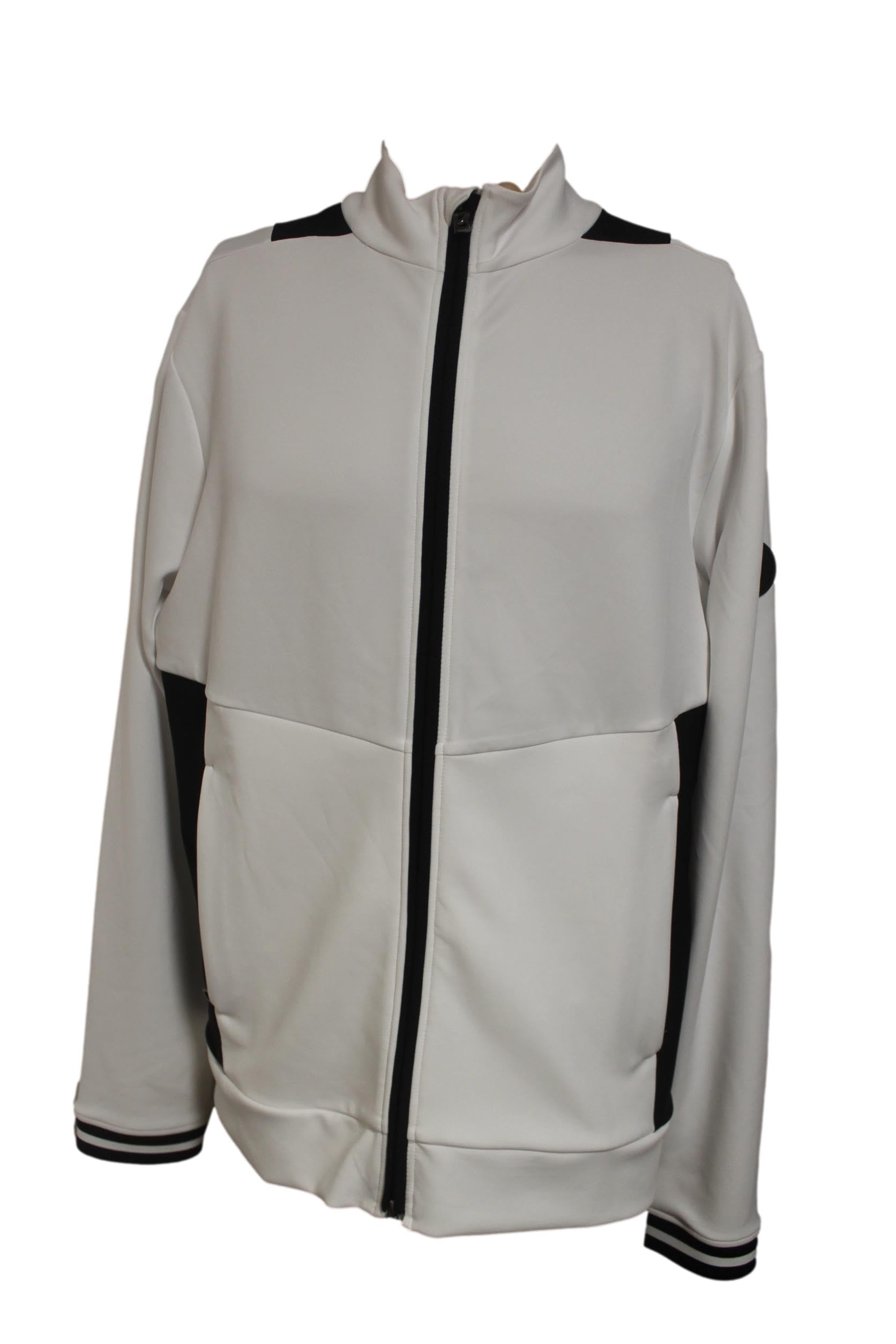 Bogner AKAI Herren Sport Tennis Golf Jacke Sweater Weiß Schwarz Größe L