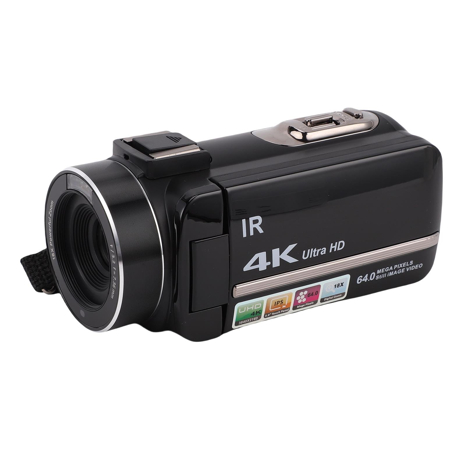 Caméra Vlog 4K, Zoom 18X, pour Vidéos
