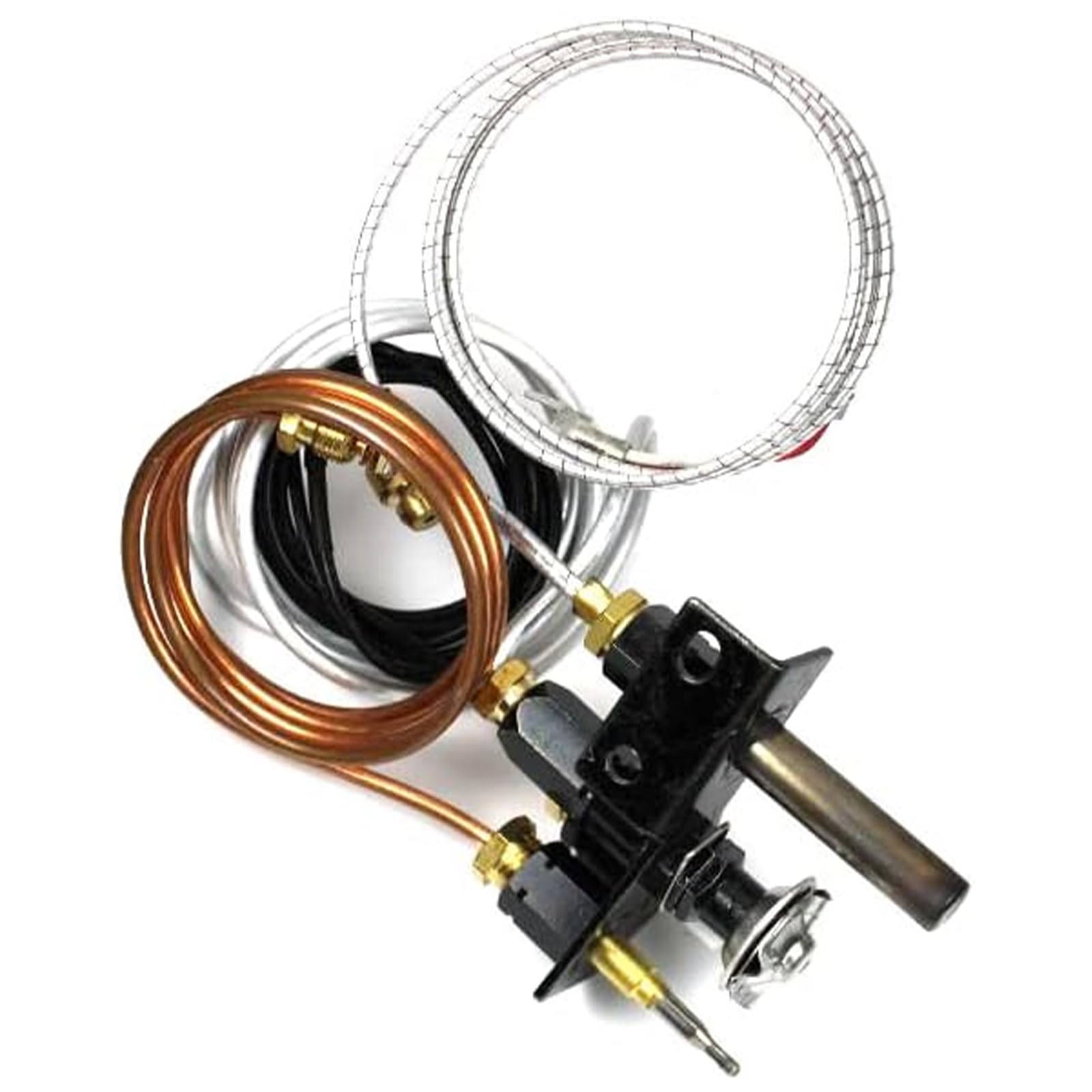 Hiorucet 10002264 Natural Gas 3 Way Pilot Assembly Kits for HHT, Majestic, Monessen, Temco, and Vermont Castings Fireplaces, SRV10002264 Pilot Assembly Replacement Parts with Thermocouple, Thermopile.