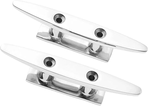 DRELD 2 tacos de barco de base abierta de 4 pulgadas, de acero inoxidable, accesorios de amarre de grado marino